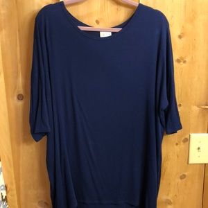 Navy LulaRoe ribbed Irma